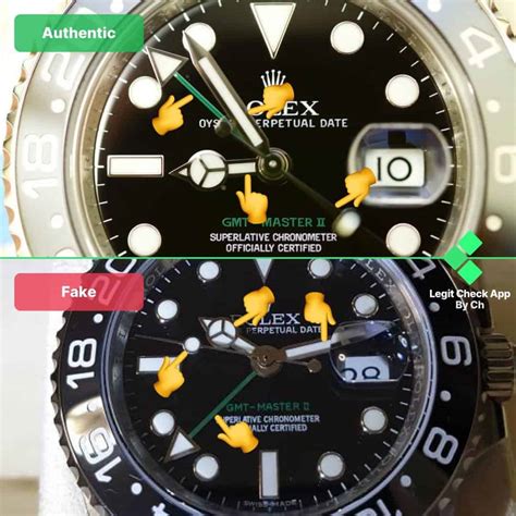 fake vs real rolex gmt|how to check for rolex.